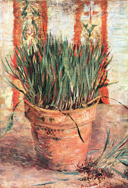 Flowerpot with Chives by Van Gogh